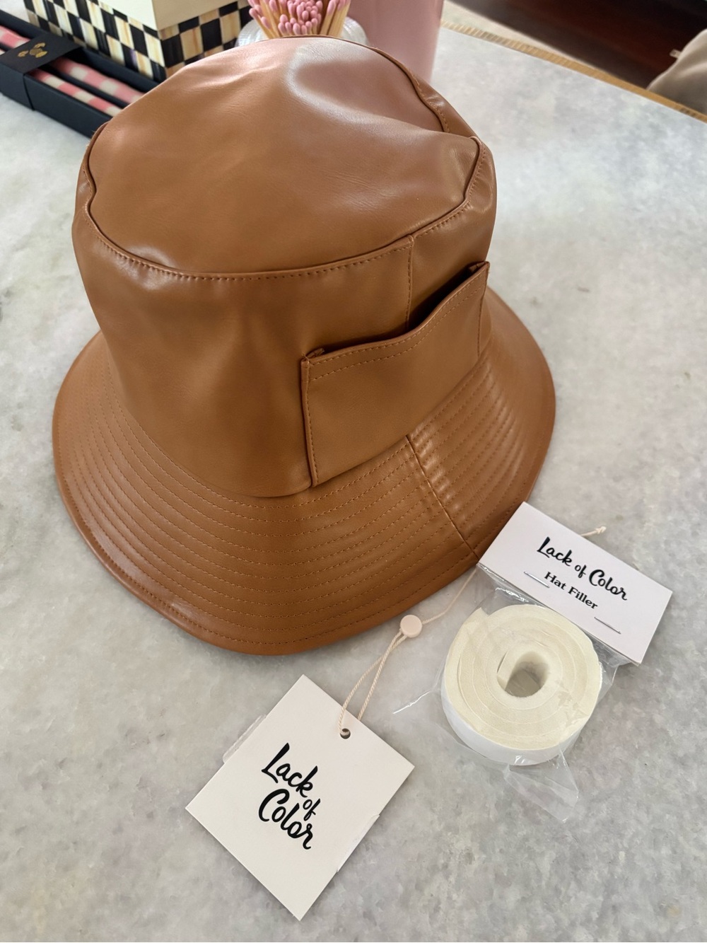 Lack of color bucket hat 
58 medium